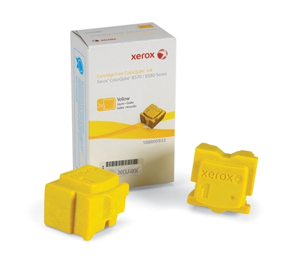 Изображение Xerox Genuine ColorQube 8570 / 8580 Yellow Solid Ink () - 108R00933