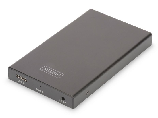 Picture of DIGITUS Externes Gehäuse 2,5" SATAIII USB3.0 SSD/HDD Alu sw
