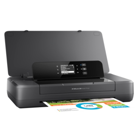 Picture of HP Officejet 200 Mobile Printer, Color, Printer for Small office, Print, Front-facing USB printing