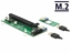 Attēls no Delock Riser Card M.2 Key B+M > PCI Express x16 with 30 cm USB cable