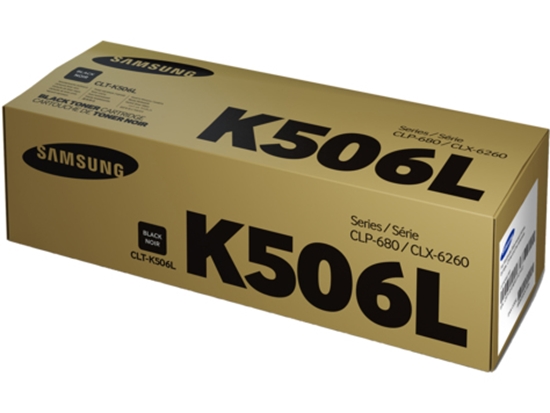 Picture of Samsung CLT-K506L High-Yield Black Original Toner Cartridge