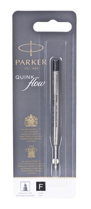 Attēls no Parker Quinkflow Mine F black Ballpoint Pen (Blister)