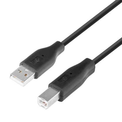 Attēls no Kabel USB AM-BM 1.8 czarny 