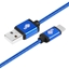 Picture of Kabel USB-USB C 1.5m niebieski sznurek 