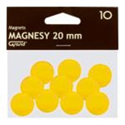 Изображение Magnēti 20 mm,  dzeltena krāsa