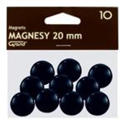 Изображение Magnēti 20 mm, melna krāsa (1gab)
