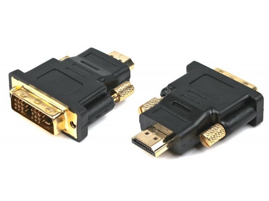 Изображение Adapter AV Gembird HDMI - DVI-D czarny (A-HDMI-DVI-1)