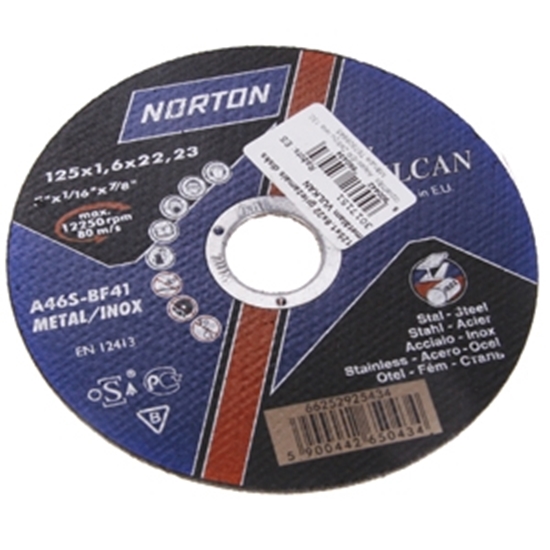 Picture of Abr.disks 125x1.6x22 metālam