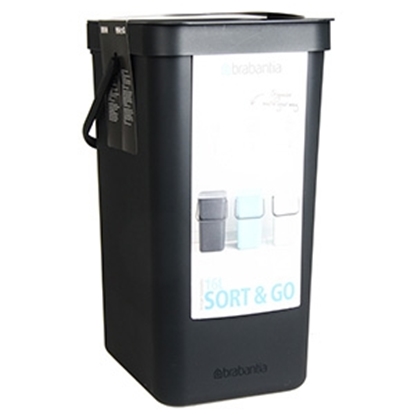 Picture of Atkritumu tvertne Brabantia Sort&Go 16l pelēka
