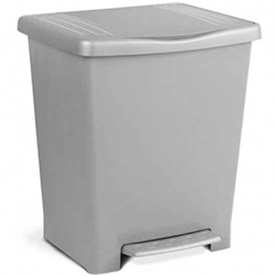 Picture of Atkritumu tvertne Tatay ar pedāli 25l pelēka