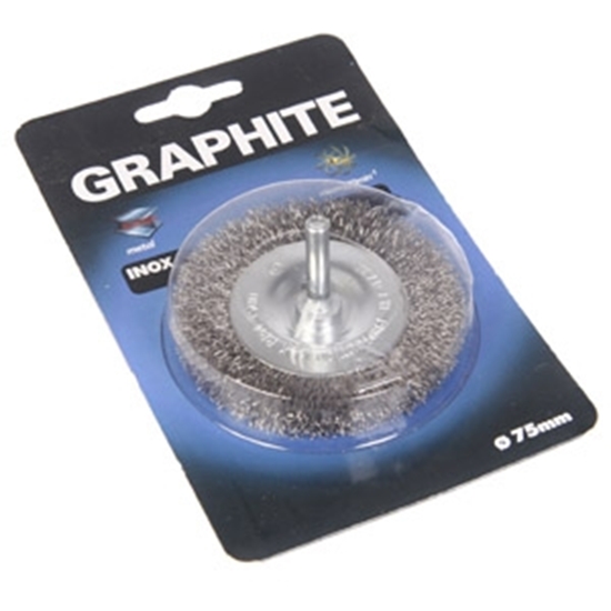 Picture of Diskv.birste D75mm tērauda, gofr.ar turēt.