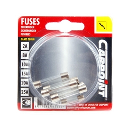 Attēls no Drošinātāji stikla kompl.blist.