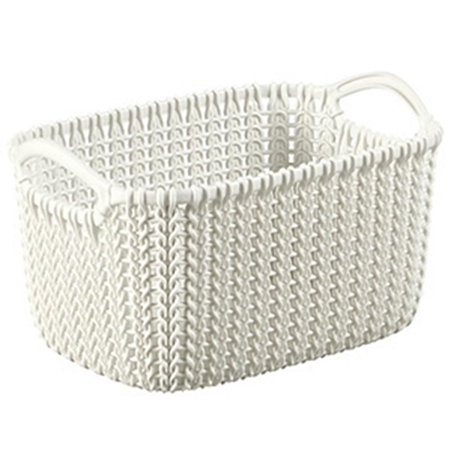 Picture of Grozs Knit XS taisnstūr.24.5x17x12.5cm krēmkr.