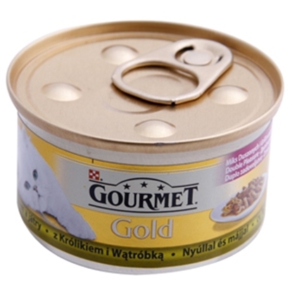 Attēls no Konservi kaķiem Gourmet Gold 85g trusis,akna