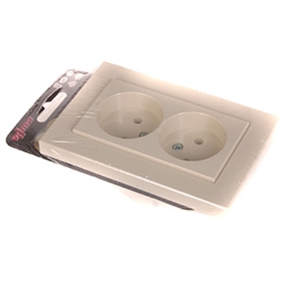 Attēls no Kont.rozete 2-viet. b/z XP500 bēšs