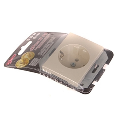 Изображение Kont.rozete a/z ar bērnu aizs. XP500 bēš