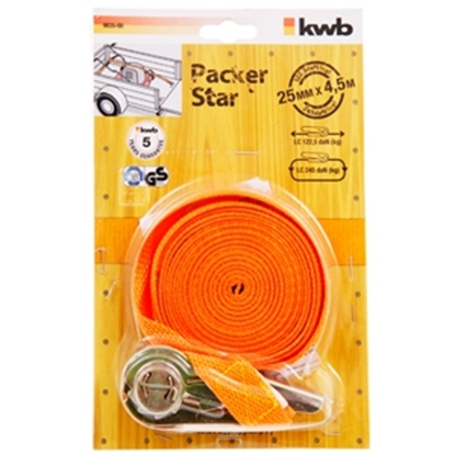 Attēls no Kravas siksna ar savilcēju 4.5mx25mm