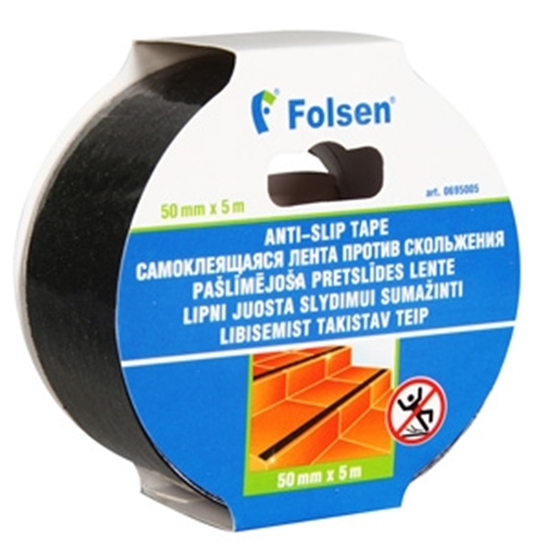 Picture of Lente pretslīdes pašlīmējošā 50mmx5m melna