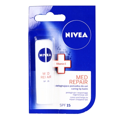 Изображение Lūpu balzams Nivea Med Repair Caring 4.8g