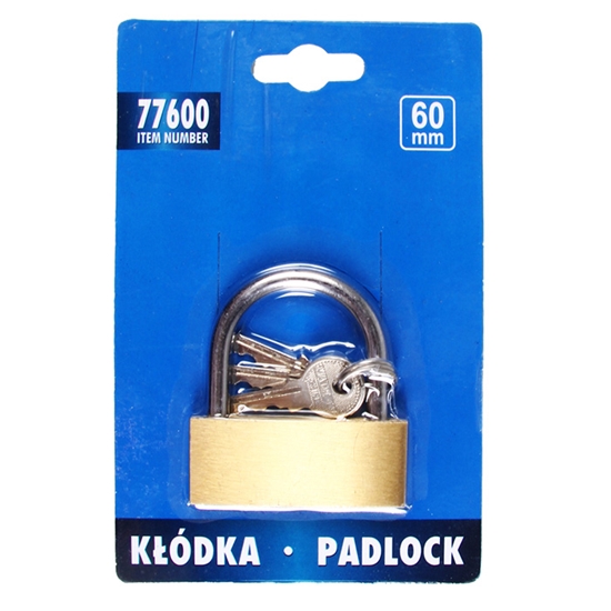 Picture of Piekaramā slēdzene 60mm 3atslēgas