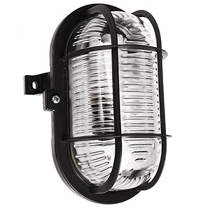 Attēls no Pl.lampa 60W E27 IP44 melna