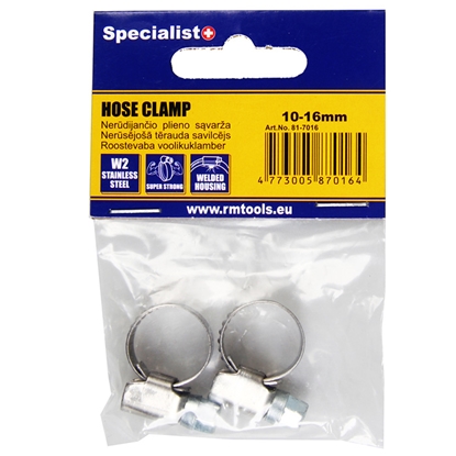 Attēls no Savilcējs 10-16mm ner.tērauda 2gab