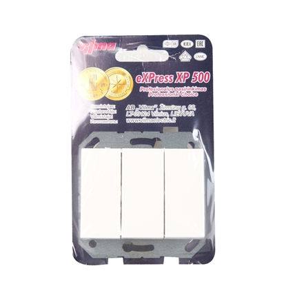 Picture of Slēdzis 1+1+1 XP500 balts
