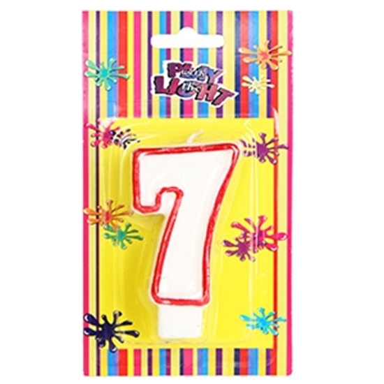 Picture of Tortes svecīte 7cm Cipars 7