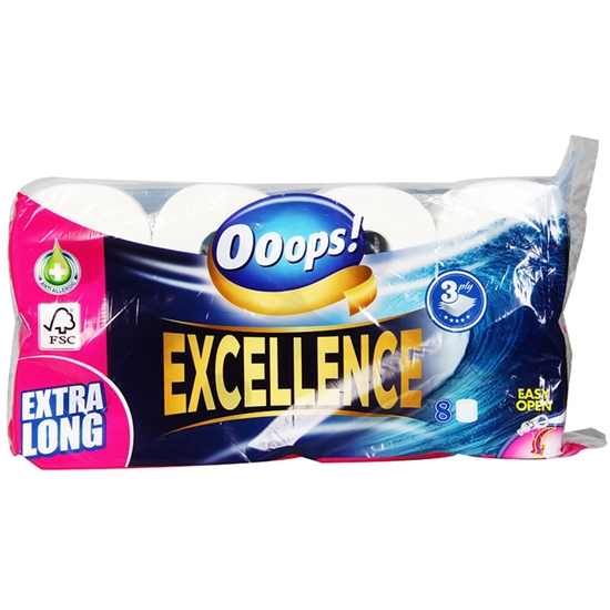 Picture of Tual.papīrs Ooops! Excellence 3kārt.8ruļļi