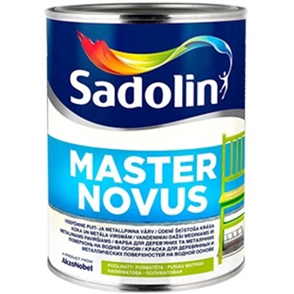 Изображение Alkīda krāsa Master Novus BW pusmat.balta 1l