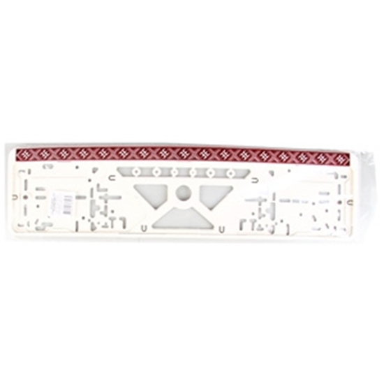 Picture of Auto numura turētājs plastm.balts ar tautisku rakstu