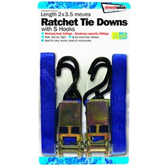 Picture of Bagāžas stipr.siksnas ar spriegot.un āķiem 3.5m