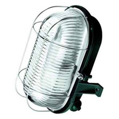 Picture of Pl.lampa 60W E27 IP44 melna/met.
