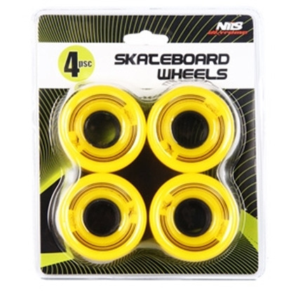 Picture of Riteņi NILS 60x45mm dzelteni 4gab.