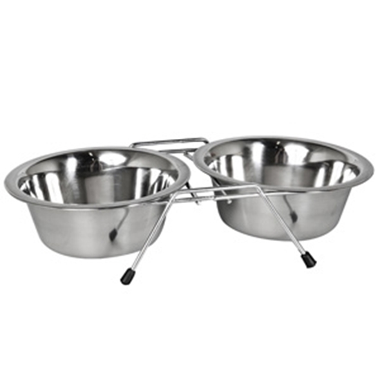 Picture of Statīvs ar 2 bļodām 16.5cm 750ml
