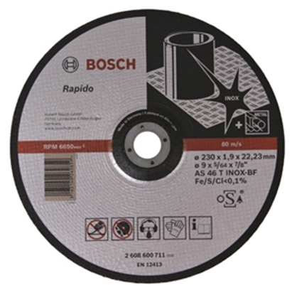 Изображение Abr.disks Bosch 230*22.2*1.9mm metālam