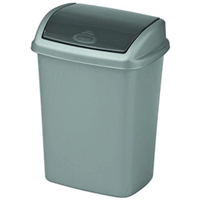 Picture of Atkritumu tvertne Curver Dominik 25l sudraba