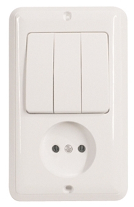 Изображение Bloks/slēdzis 3 ķēdēm+k-ligzda bez z z/a