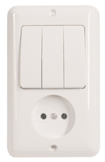 Picture of Bloks/slēdzis 3 ķēdēm+k-ligzda bez z z/a