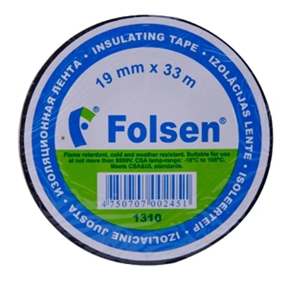 Attēls no Izol.lente PVC 19mmx33m 18'C-105'C melna