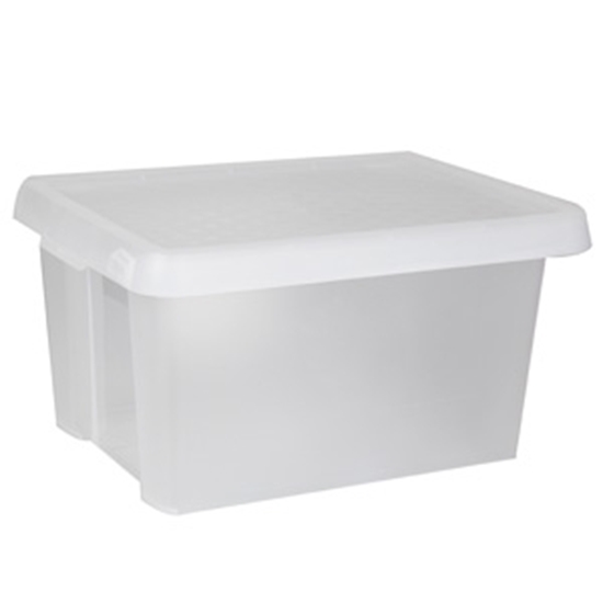 Picture of Kaste ar vāku Essentials 16l, 21x30x40cm caurspīdīga