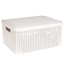 Изображение Kaste ar vāku Style Rattan M krēmkrāsas 40x29x19cm