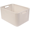 Picture of Kaste bez vāka Style Rattan L krēmkrāsas 43L 44x33x23cm