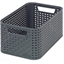 Attēls no Kaste bez vāka Style Rattan S tumši pelēka 29x19x13cm