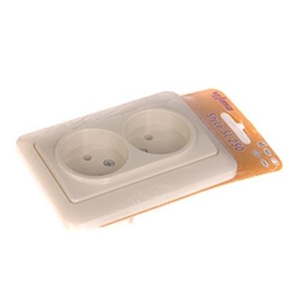 Attēls no Kont.rozete 2-viet. b/z SL250 bēšs