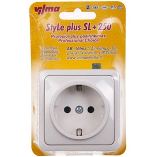 Picture of Kont.rozete v/a a/z SL250 balts