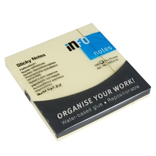 Picture of Līmlapiņas Global Notes 75x75mm dzeltenas