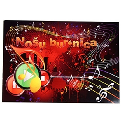 Изображение Nošu burtnīca A4, horizontāla 10 lapas