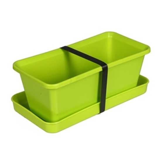 Picture of Puķu kaste ar paliktni 20cm g.zaļa