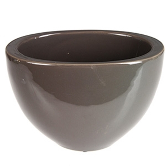 Picture of Puķu pods 21x12xh14cm ovāls, pelēks